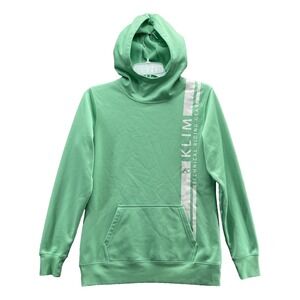 Klim Hoodie Womens Small Green Fleece Moto Sport Athletic Biker Racing 90s Retro